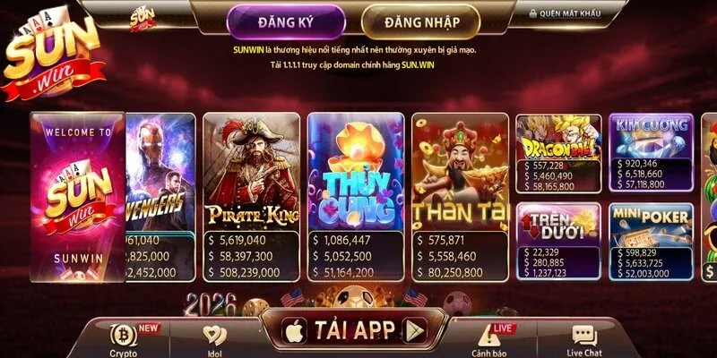 Kho game Sunwin phong phú là điểm đến lý tưởng cho bet thủ