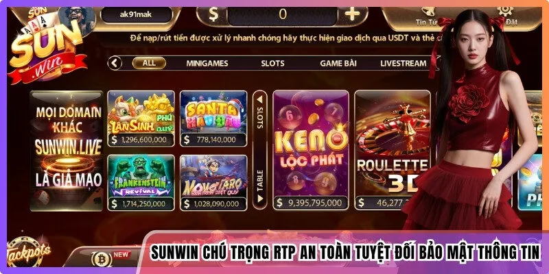 Sunwin chú trọng vào RTP an toàn tuyệt đối và bảo mật thông tin
