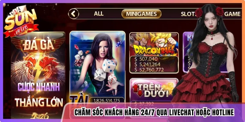 Chăm sóc khách hàng 24/7 qua Livechat hoặc Hotline nhanh