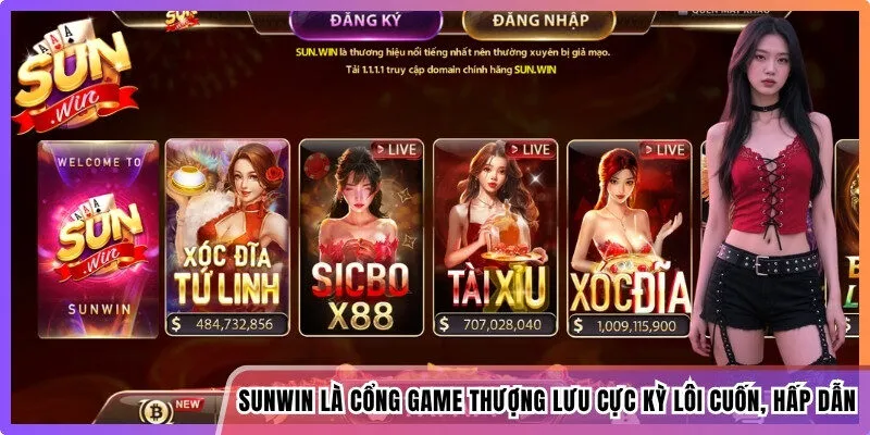 Sunwin là cổng game thượng lưu cực kỳ lôi cuốn, hấp dẫn