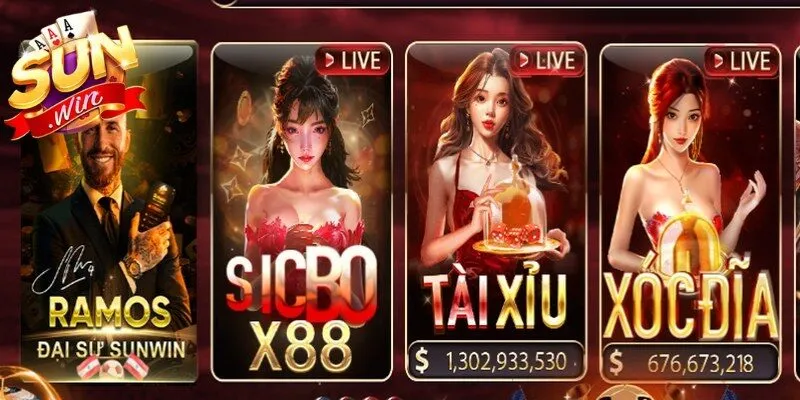Casino Sunwin là một trong những sảnh cược nổi bật của hệ sinh thái Sunwin