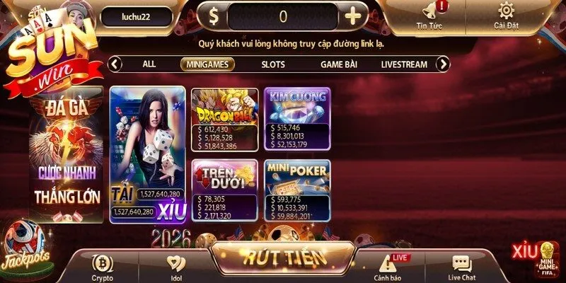 MiniGame Sunwin là sảnh game đáp ứng nhu cầu giải trí nhanh và tiện lợi 